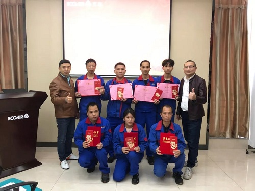 艾高第三屆裝配鉗工技術比武大賽暨表彰大會圓滿落幕