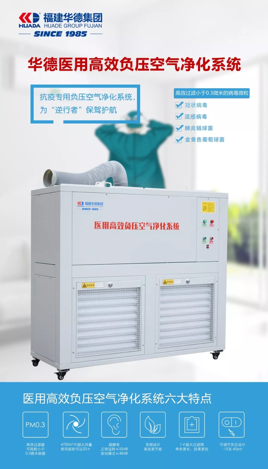 帶您了解什么是醫用高效負壓空氣凈化系統？