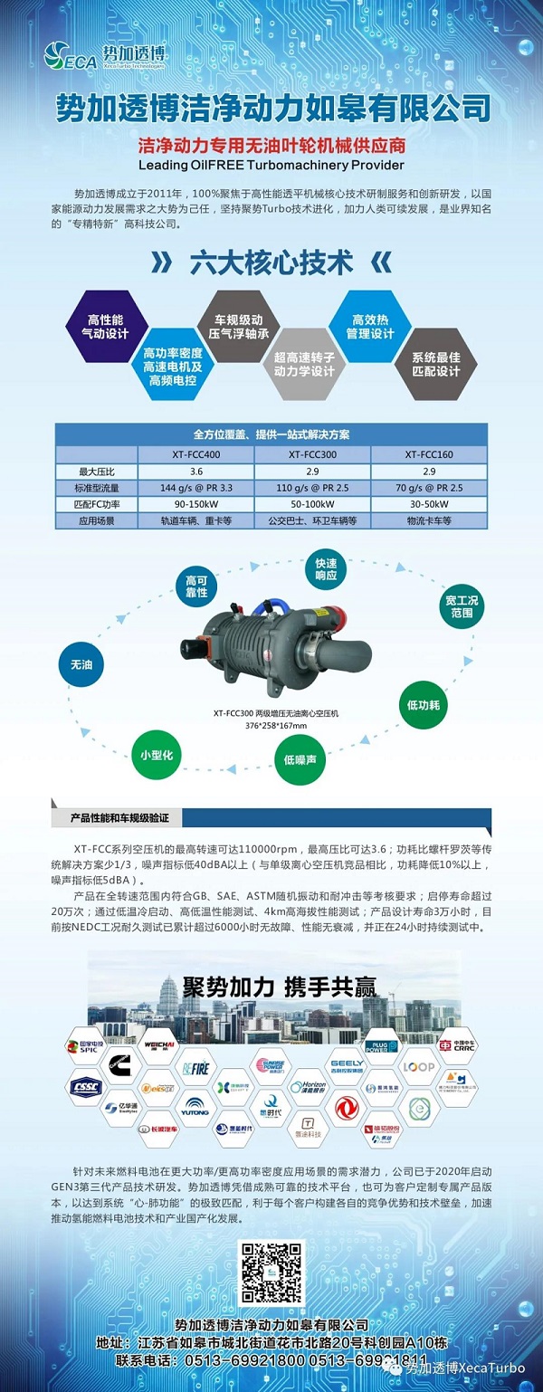 中國燃料電池創新發展高峰論壇:勢加透博喜獲得年度優秀技術創新企業獎
